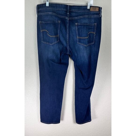 Levi’s Signature 18 Slim Fit Cuffed Jeans Dark Wash Y2K Stretch Denim - Picture 2 of 4